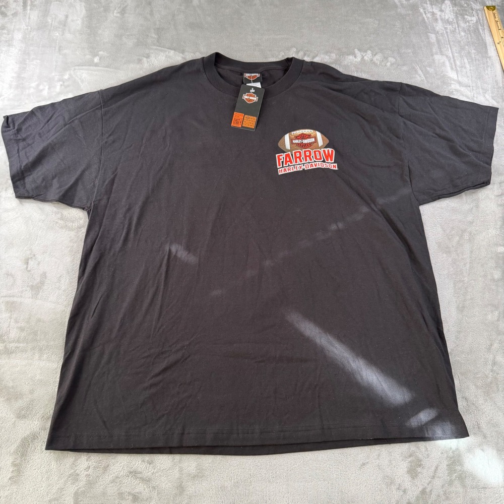 Harley-Davidson Farrow Ohio State Football Graphic T-Shirt Men's 2XL Black NWT